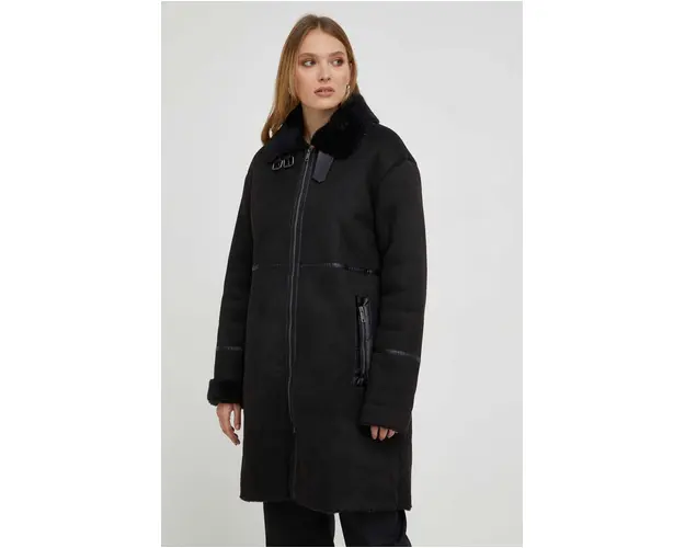 Answear Lab geaca femei, culoarea negru, de tranzitie