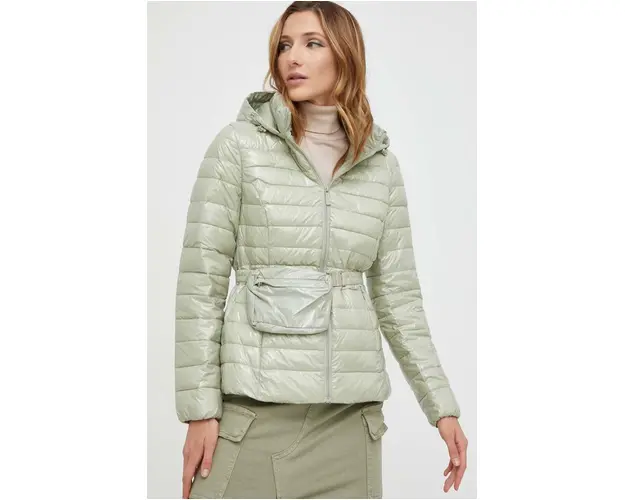 Answear Lab geaca femei, culoarea turcoaz, de tranzitie