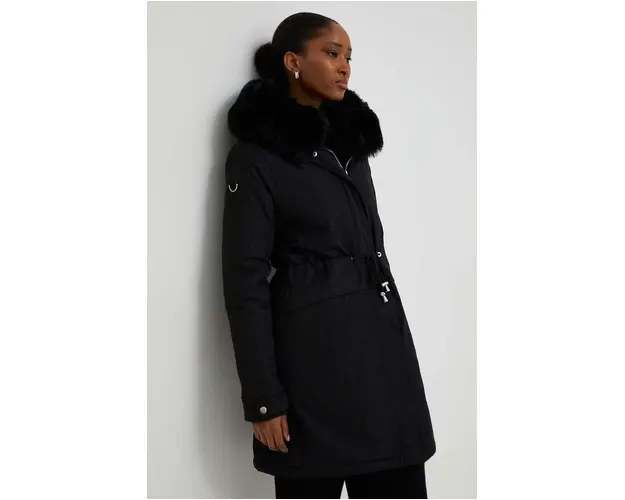 Answear Lab hanorac femei, culoarea negru, de iarna