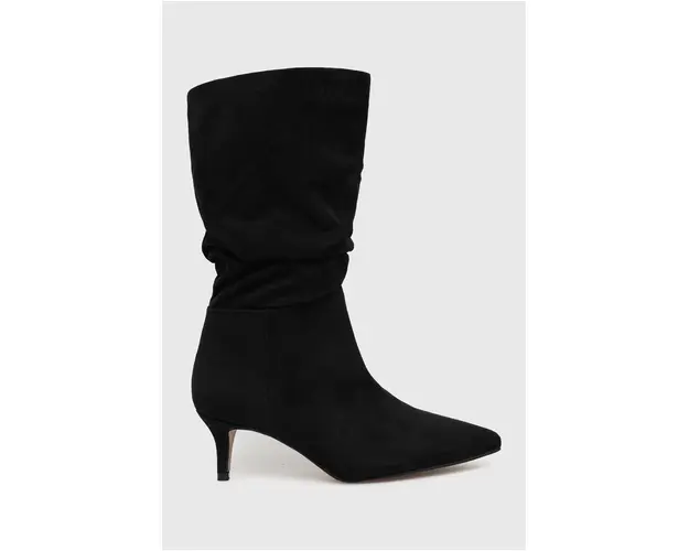 Answear Lab botine femei, culoarea negru, cu toc drept
