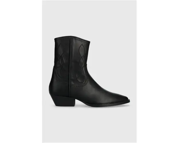 Answear Lab cizme femei, culoarea negru, cu toc drept