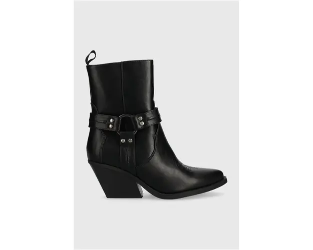 Answear Lab cizme femei, culoarea negru, cu toc drept