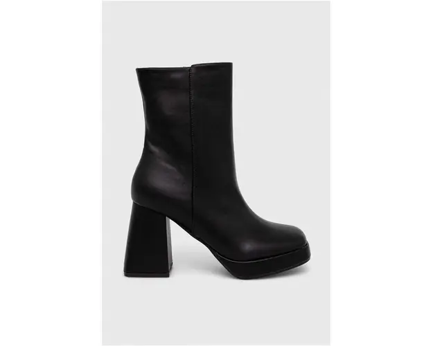 Answear Lab botine femei, culoarea negru, cu toc drept