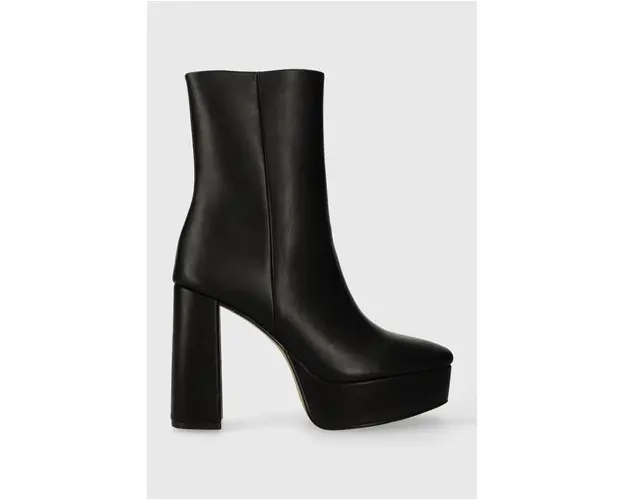 Answear Lab botine femei, culoarea negru, cu toc drept