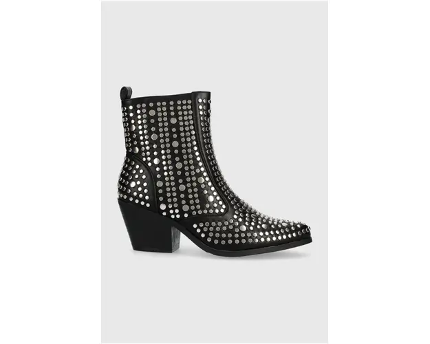 Answear Lab cizme femei, culoarea negru, cu toc drept, izolare usoara