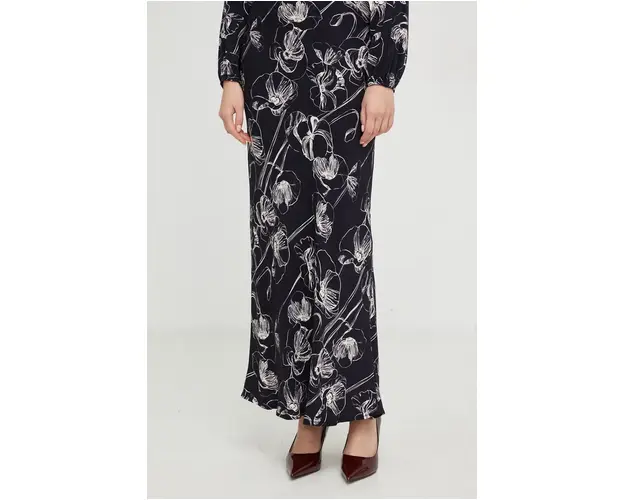 Answear Lab fusta culoarea negru, maxi, drept