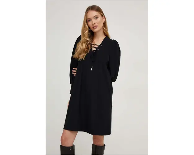 Answear Lab rochie culoarea negru, mini, drept