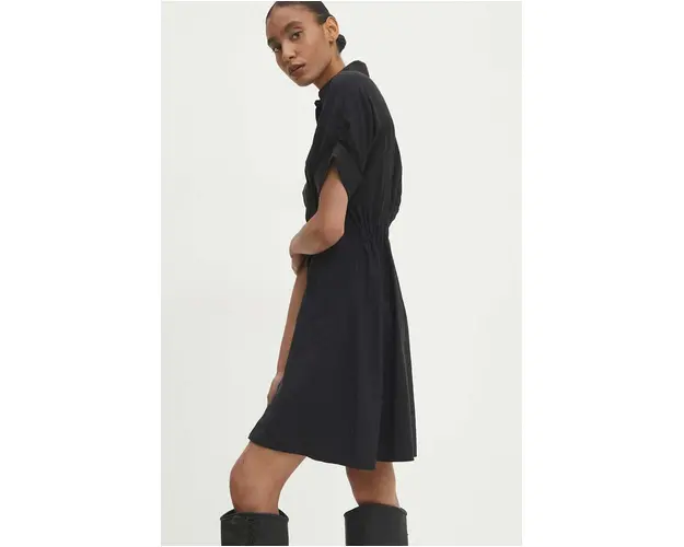 Answear Lab rochie culoarea negru, mini, evazati