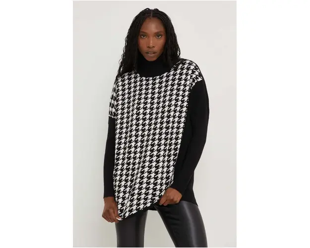 Answear Lab pulover femei, culoarea negru, light, cu guler