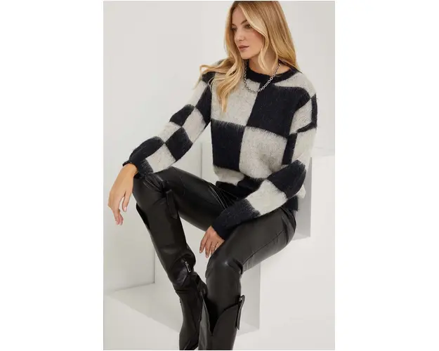Answear Lab pulover de lana culoarea negru