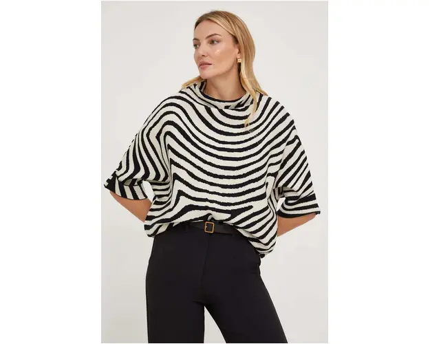 Answear Lab pulover femei, culoarea negru, cu turtleneck