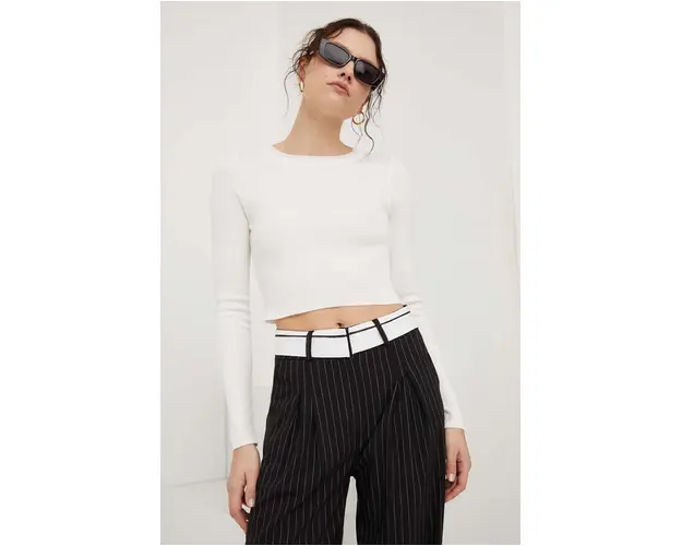Answear Lab pulover femei, culoarea alb, light