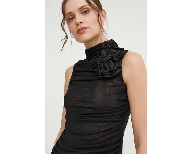 Answear Lab top culoarea negru, neted