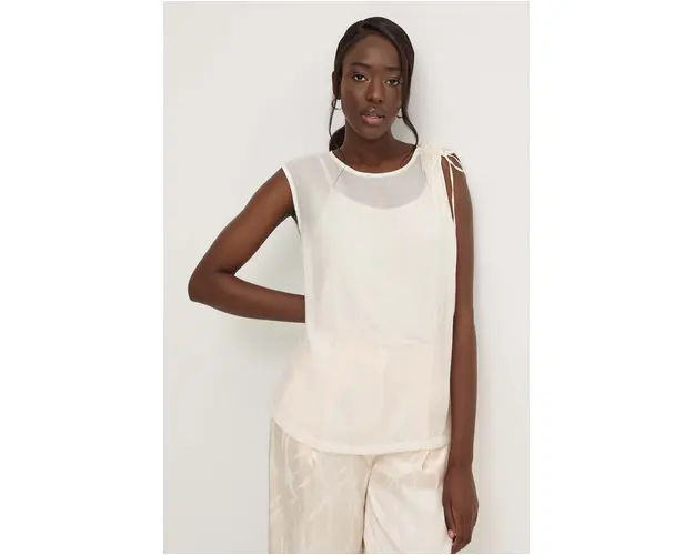 Answear Lab bluza femei, culoarea alb, neted