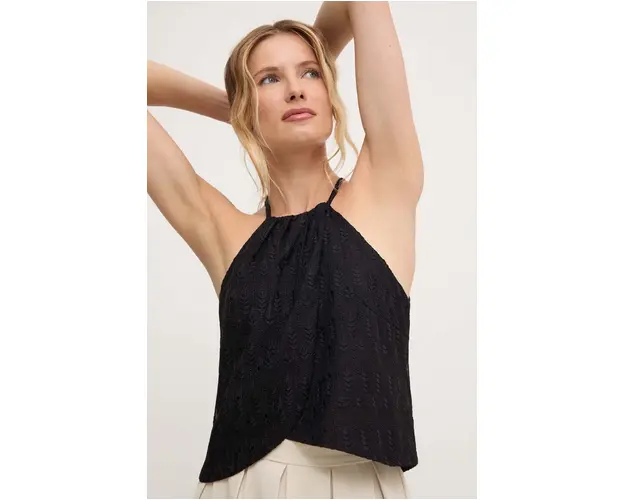 Answear Lab top culoarea negru, modelator