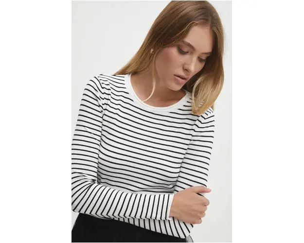 Answear Lab bluza femei, culoarea alb, modelator