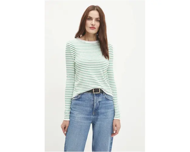 Answear Lab bluza femei, culoarea verde, modelator