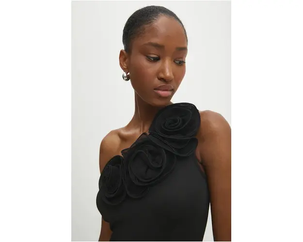 Answear Lab body femei, culoarea negru, neted