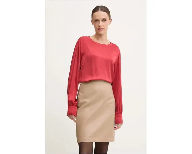 Answear Lab bluza femei, culoarea rosu, neted