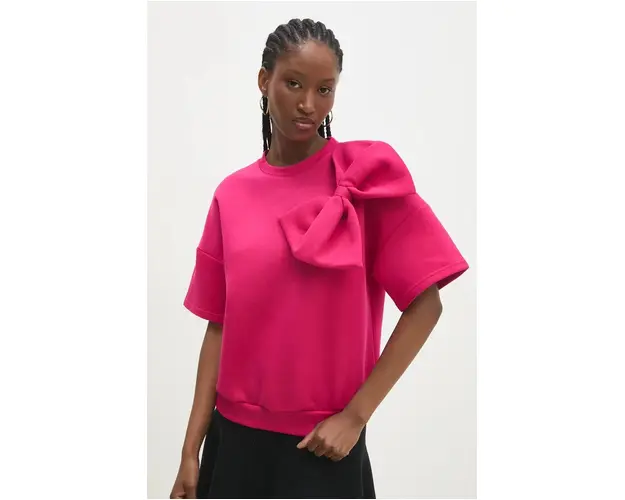 Answear Lab bluza femei, culoarea roz, neted