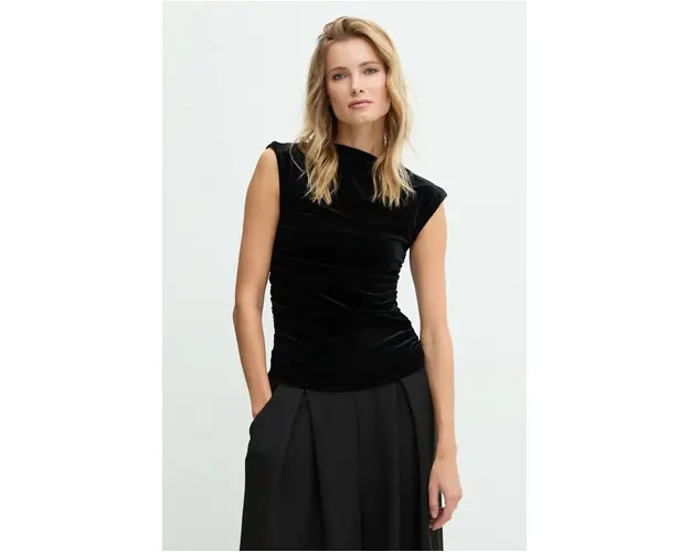 Answear Lab bluza femei, culoarea negru, neted