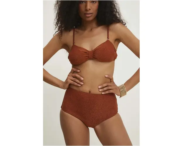 Answear Lab chiloti de baie culoarea auriu