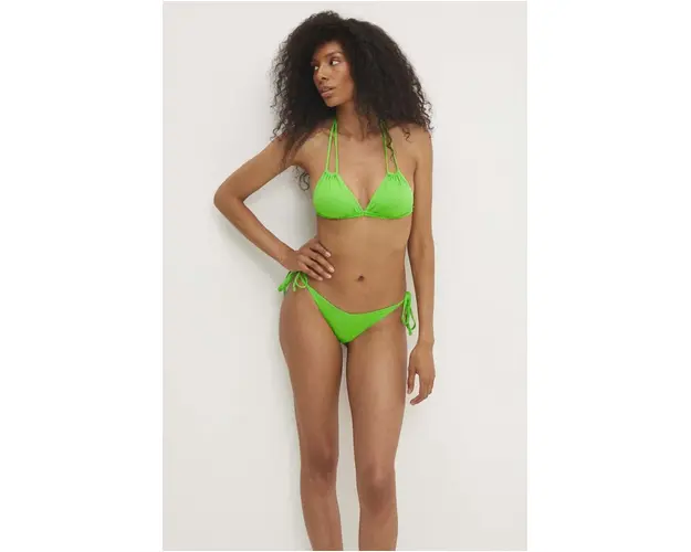 Answear Lab sutien de baie culoarea verde, cupa usor rigidizata