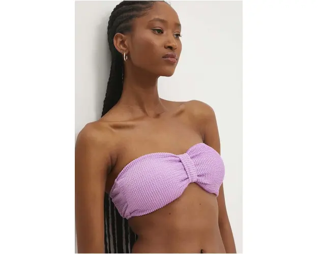Answear Lab sutien de baie culoarea violet, cupa usor rigidizata
