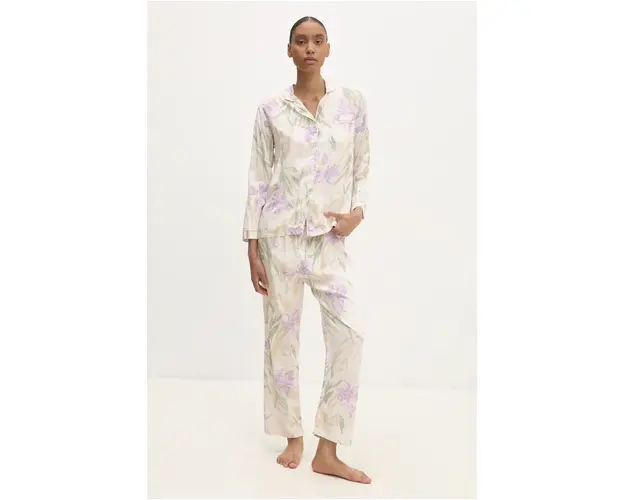 Answear Lab pijama femei, culoarea violet
