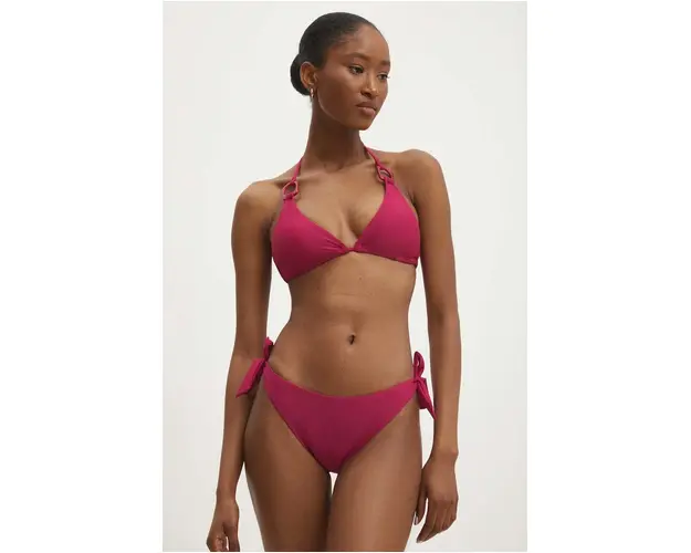 Answear Lab sutien de baie culoarea roz, cupa usor rigidizata