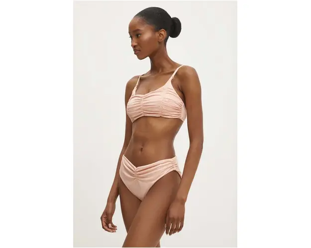 Answear Lab sutien de baie culoarea roz, cupa usor rigidizata