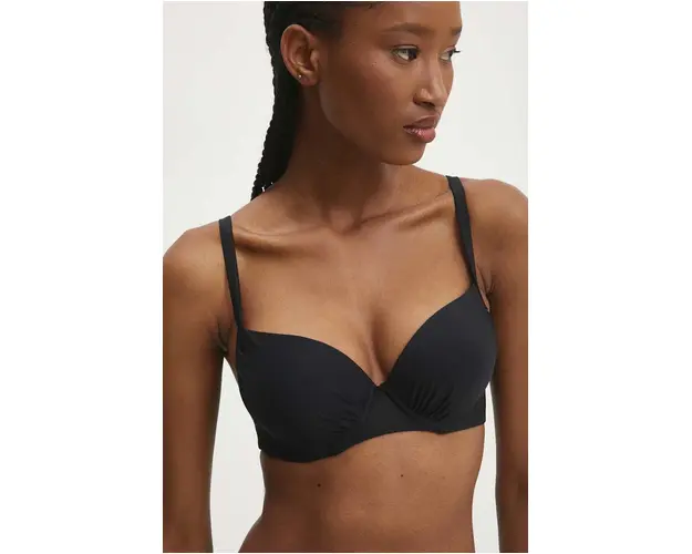 Answear Lab sutien de baie culoarea negru, cupa rigidizata