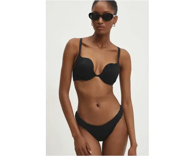Answear Lab sutien de baie culoarea negru, cupa rigidizata