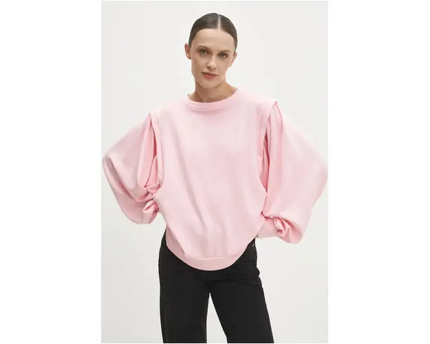 Answear Lab bluza femei, culoarea roz, neted