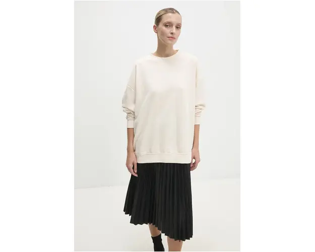 Answear Lab bluza femei, culoarea bej, neted