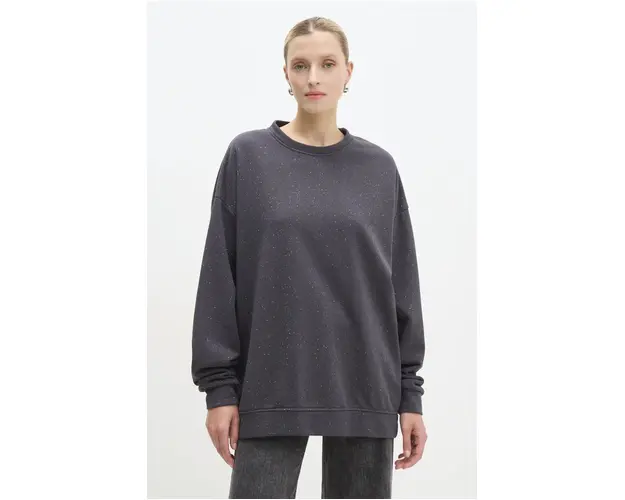 Answear Lab bluza femei, culoarea gri, neted