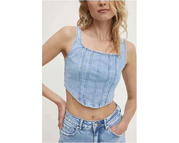 Answear Lab top din denim neted