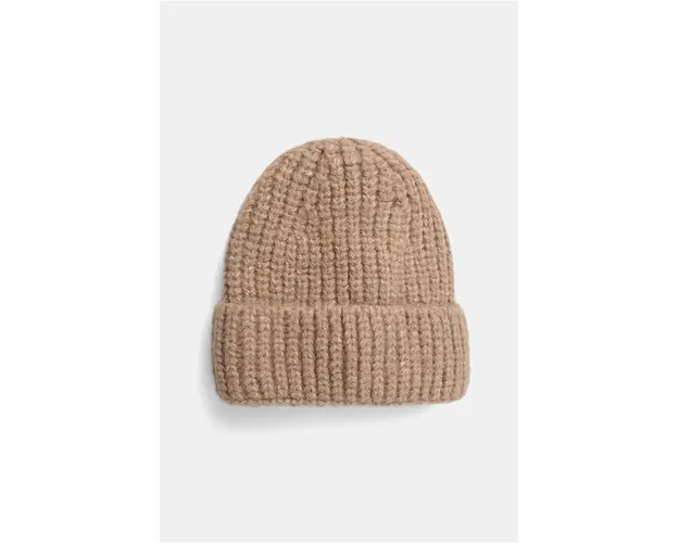 Answear Lab caciula culoarea bej, din tricot gros