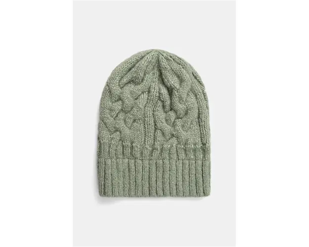 Answear Lab caciula de lana culoarea verde, din tricot gros