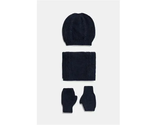 Answear Lab compleu din amestec de casmir culoarea albastru marin