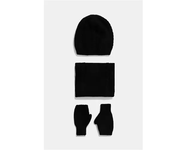 Answear Lab compleu din amestec de casmir culoarea negru
