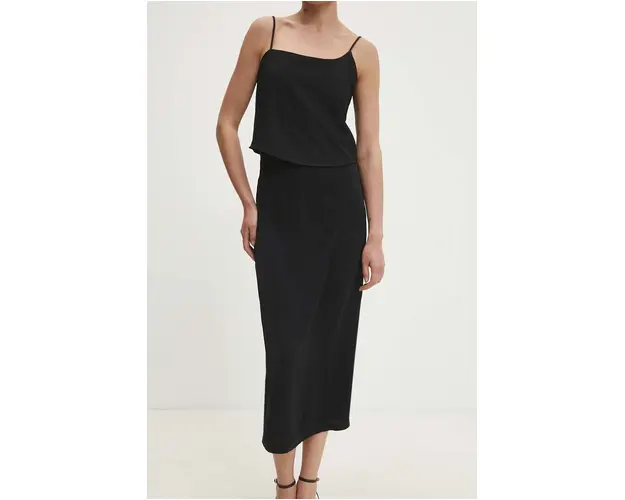 Answear Lab compleu femei, culoarea negru