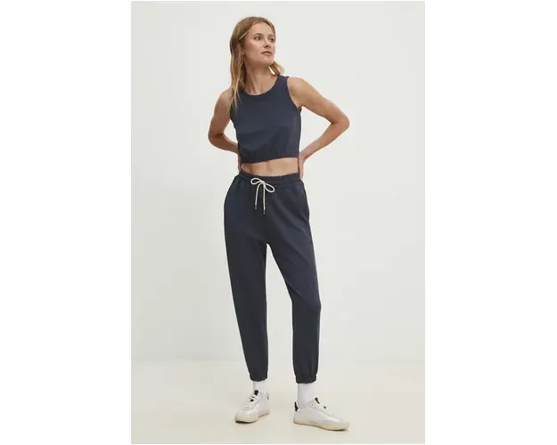 Answear Lab compleu femei, culoarea albastru marin