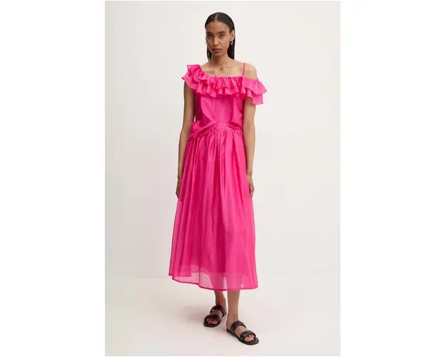 Answear Lab bluza si fusta culoarea roz