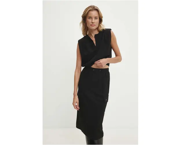 Answear Lab compleu femei, culoarea negru