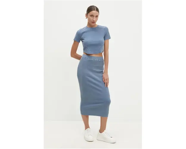 Answear Lab compleu femei, culoarea albastru marin