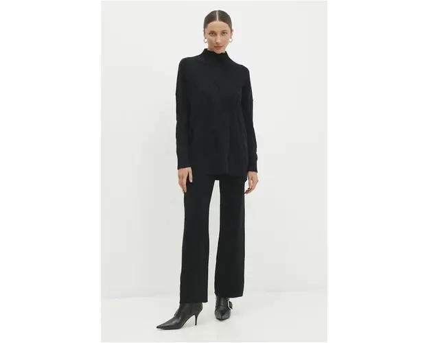 Answear Lab compleu femei, culoarea negru