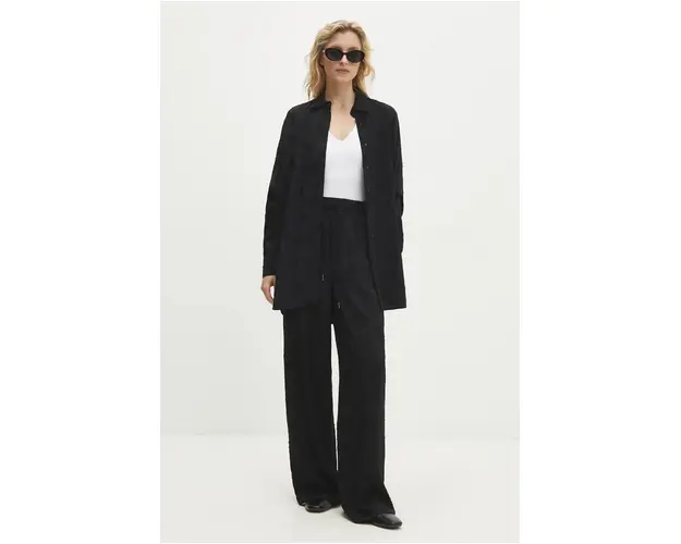 Answear Lab compleu femei, culoarea negru