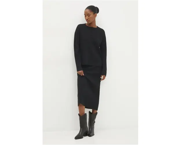 Answear Lab compleu femei, culoarea negru