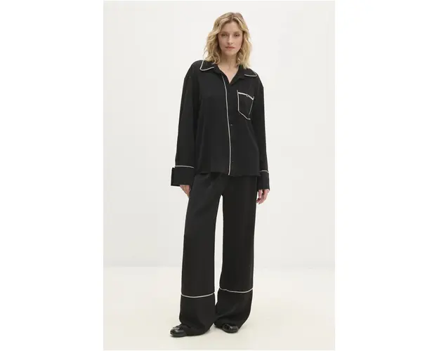 Answear Lab compleu femei, culoarea negru